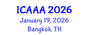 International Conference on Applied Aerodynamics and Aeromechanics (ICAAA) January 19, 2026 - Bangkok, Thailand