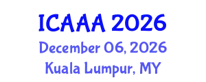 International Conference on Applied Aerodynamics and Aeromechanics (ICAAA) December 06, 2026 - Kuala Lumpur, Malaysia