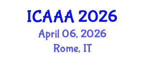 International Conference on Applied Aerodynamics and Aeromechanics (ICAAA) April 06, 2026 - Rome, Italy