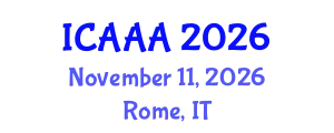 International Conference on Applied Aerodynamics and Aeromechanics (ICAAA) November 11, 2026 - Rome, Italy