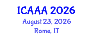 International Conference on Applied Aerodynamics and Aeromechanics (ICAAA) August 23, 2026 - Rome, Italy