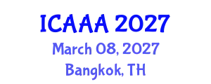 International Conference on Applied Aerodynamics and Aeromechanics (ICAAA) March 08, 2027 - Bangkok, Thailand