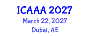 International Conference on Applied Aerodynamics and Aeromechanics (ICAAA) March 22, 2027 - Dubai, United Arab Emirates