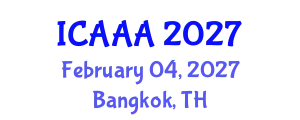 International Conference on Applied Aerodynamics and Aeromechanics (ICAAA) February 04, 2027 - Bangkok, Thailand
