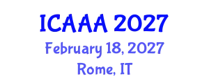 International Conference on Applied Aerodynamics and Aeromechanics (ICAAA) February 18, 2027 - Rome, Italy