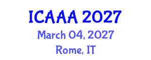 International Conference on Applied Aerodynamics and Aeromechanics (ICAAA) March 04, 2027 - Rome, Italy