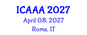 International Conference on Applied Aerodynamics and Aeromechanics (ICAAA) April 08, 2027 - Rome, Italy