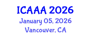 International Conference on Applied Aerodynamics and Aeromechanics (ICAAA) January 05, 2026 - Vancouver, Canada