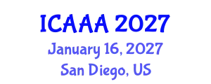 International Conference on Applied Aerodynamics and Aeromechanics (ICAAA) January 16, 2027 - San Diego, United States