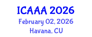 International Conference on Applied Aerodynamics and Aeromechanics (ICAAA) February 02, 2026 - Havana, Cuba