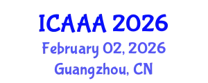 International Conference on Applied Aerodynamics and Aeromechanics (ICAAA) February 02, 2026 - Guangzhou, China