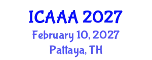 International Conference on Applied Aerodynamics and Aeromechanics (ICAAA) February 10, 2027 - Pattaya, Thailand