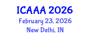 International Conference on Applied Aerodynamics and Aeromechanics (ICAAA) February 23, 2026 - New Delhi, India