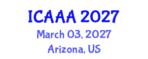 International Conference on Applied Aerodynamics and Aeromechanics (ICAAA) March 03, 2027 - Arizona, United States