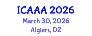 International Conference on Applied Aerodynamics and Aeromechanics (ICAAA) March 30, 2026 - Algiers, Algeria