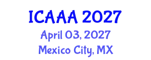 International Conference on Applied Aerodynamics and Aeromechanics (ICAAA) April 03, 2027 - Mexico City, Mexico