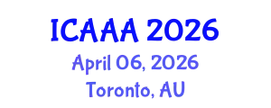 International Conference on Applied Aerodynamics and Aeromechanics (ICAAA) April 06, 2026 - Toronto, Australia