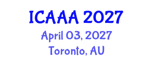 International Conference on Applied Aerodynamics and Aeromechanics (ICAAA) April 03, 2027 - Toronto, Australia