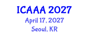 International Conference on Applied Aerodynamics and Aeromechanics (ICAAA) April 17, 2027 - Seoul, Republic of Korea