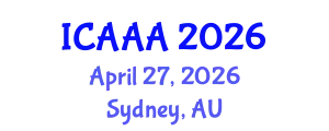 International Conference on Applied Aerodynamics and Aeromechanics (ICAAA) April 27, 2026 - Sydney, Australia