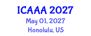 International Conference on Applied Aerodynamics and Aeromechanics (ICAAA) May 01, 2027 - Honolulu, United States