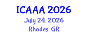 International Conference on Applied Aerodynamics and Aeromechanics (ICAAA) July 24, 2026 - Rhodes, Greece