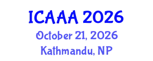 International Conference on Applied Aerodynamics and Aeromechanics (ICAAA) October 21, 2026 - Kathmandu, Nepal