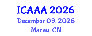 International Conference on Applied Aerodynamics and Aeromechanics (ICAAA) December 09, 2026 - Macau, China