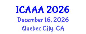 International Conference on Applied Aerodynamics and Aeromechanics (ICAAA) December 16, 2026 - Quebec City, Canada