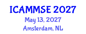 International Conference on Applied Mechanics, Materials Science and Engineering (ICAMMSE) May 13, 2027 - Amsterdam, Netherlands