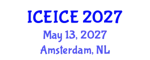 International Conference on Electronics, Information and Communication Engineering (ICEICE) May 13, 2027 - Amsterdam, Netherlands