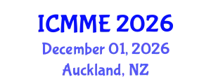 International Conference on Mechanical and Materials Engineering (ICMME) December 01, 2026 - Auckland, New Zealand