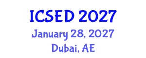 International Conference on Sustainable Economic Development (ICSED) January 28, 2027 - Dubai, United Arab Emirates
