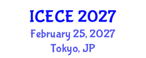 International Conference on Electrical and Communication Engineering (ICECE) February 25, 2027 - Tokyo, Japan