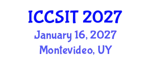 International Conference on Computer Science and Information Technology (ICCSIT) January 16, 2027 - Montevideo, Uruguay