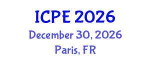International Conference on Precision Engineering (ICPE) December 30, 2026 - Paris, France