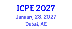 International Conference on Precision Engineering (ICPE) January 28, 2027 - Dubai, United Arab Emirates