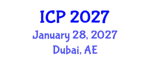 International Conference on Photonics (ICP) January 28, 2027 - Dubai, United Arab Emirates