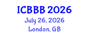 International Conference on Bioscience, Biotechnology, and Biochemistry (ICBBB) July 26, 2026 - London, United Kingdom