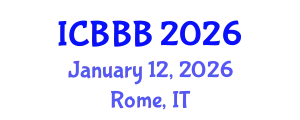 International Conference on Bioscience, Biotechnology, and Biochemistry (ICBBB) January 12, 2026 - Rome, Italy