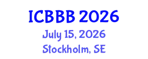 International Conference on Bioscience, Biotechnology, and Biochemistry (ICBBB) July 15, 2026 - Stockholm, Sweden