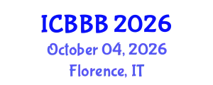 International Conference on Bioscience, Biotechnology, and Biochemistry (ICBBB) October 04, 2026 - Florence, Italy