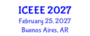 International Conference on Environmental and Ecological Engineering (ICEEE) February 25, 2027 - Buenos Aires, Argentina