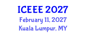 International Conference on Environmental and Ecological Engineering (ICEEE) February 11, 2027 - Kuala Lumpur, Malaysia