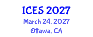 International Conference on Educational Sciences (ICES) March 24, 2027 - Ottawa, Canada