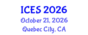 International Conference on Educational Sciences (ICES) October 21, 2026 - Quebec City, Canada