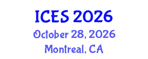 International Conference on Educational Sciences (ICES) October 28, 2026 - Montreal, Canada
