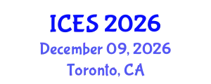 International Conference on Educational Sciences (ICES) December 09, 2026 - Toronto, Canada