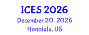 International Conference on Educational Sciences (ICES) December 20, 2026 - Honolulu, United States