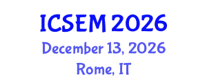 International Conference on Statistics, Econometrics and Mathematics (ICSEM) December 13, 2026 - Rome, Italy